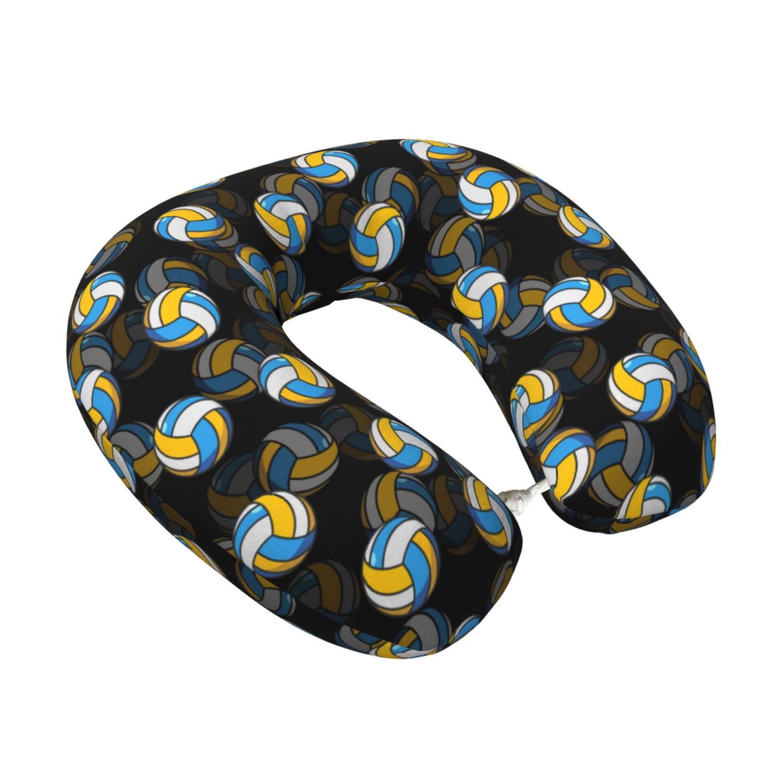 LKYMOH Volleyball, Travel Neck Pillow U-Shaped Memory Neck Support Soft Comfortable With Washable Cover For Airplane Car Traveling and Office
