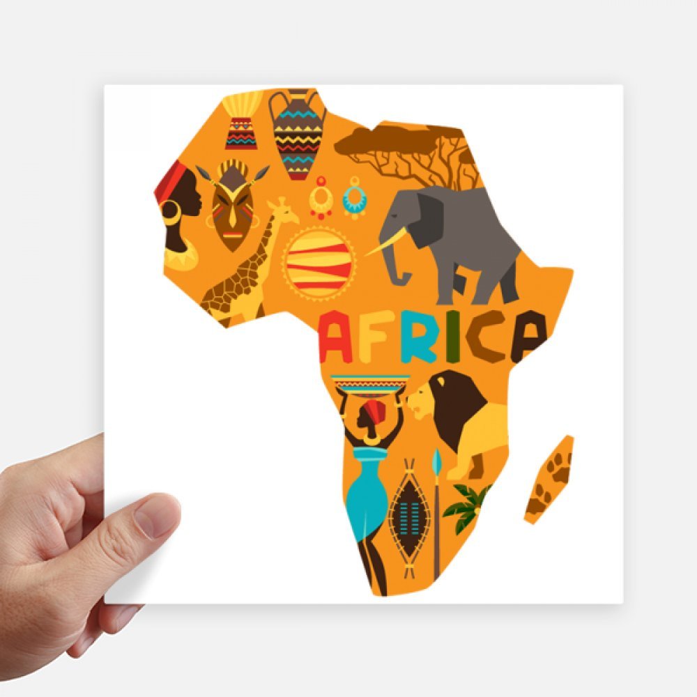 Sticker Éléphant d'Afrique 20CM pour Masquer les Rayures de Valise et Mur