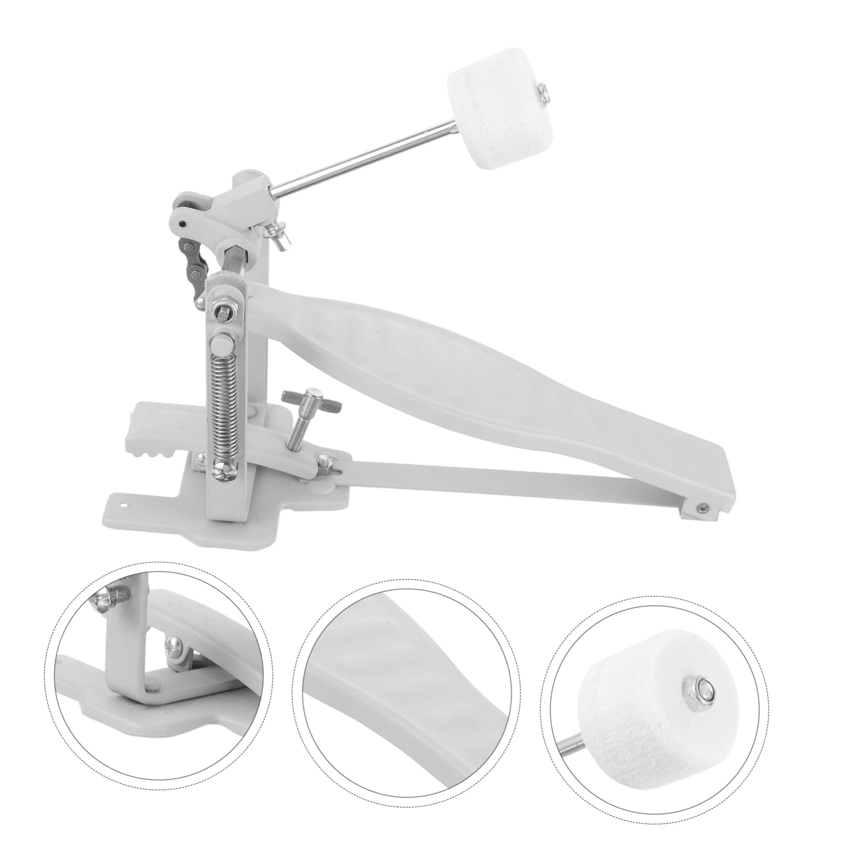 FAVOMOTO Bass Drum Accessories Single Pedal Hammer Drum Set Kick Pedal for Practice