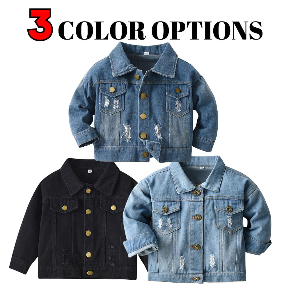 Personalisierte Jeansjacke für Kinder mit Namen, Individuell langärmelige Jeansjacke mit Muster für Mädchen und Jungen, 1-10 Jahre, Geschenke zum Schulanfang, Geburtstag und Weihnachten