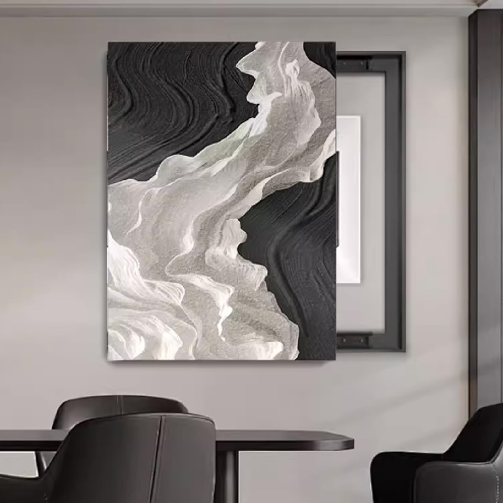 Vertical tapa cuadro electrico decorativo push-pull | Medidor eléctrico pintura decorativa montada en la pared, cubierta para caja de fusibles(Left E,19.7"x23.6"/50x60cm)