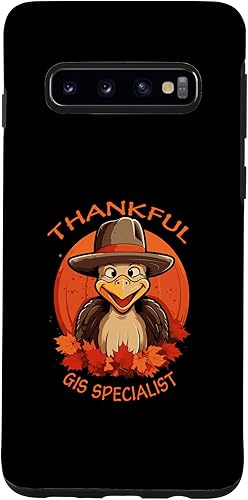 Galaxy S10 GIS Specialist Funny Thanksgiving Turkey & Fall Case