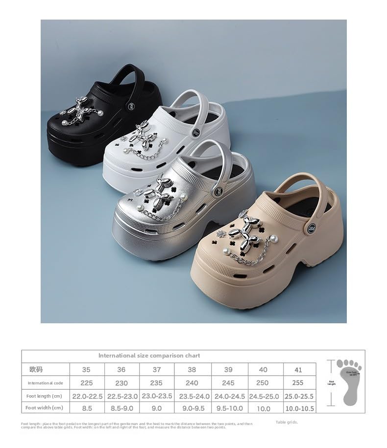 Women's Platform Sandals 2025 Summer, Thick Sole EVA Clogs with Cloud Design, Non-Slip Beach Shoes for Outdoor & Indoor, Roman-Style Comfort DIY Fashion Sandals2