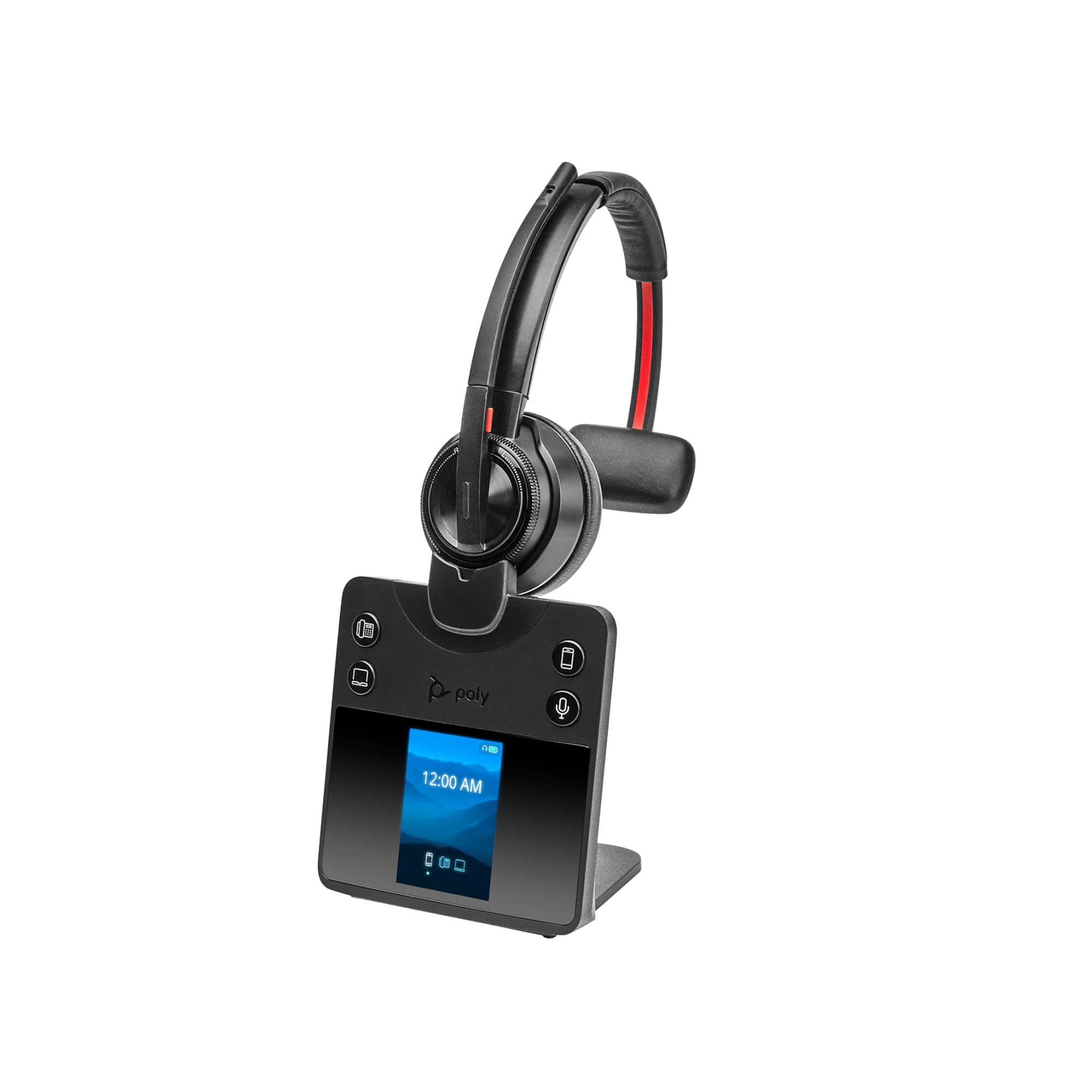 Poly Savi 8410 Office Savi 8400 Series - Auriculares in-Ear - DECT/Bluetooth - Inalámbrico - Negro - Certificado para Microsoft Teams