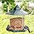 Twinkle Star Wild Bird Feeder Hanging for Garden Yard Outside Decoration, Hexagon Shaped with Roof, Green