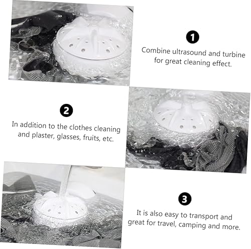 Miniatura 7 de POPETPOP Lavadora portátil de viaje mini lavadora con USB para una fácil limpieza a mano de ropa interior calcetines para casas rodantes