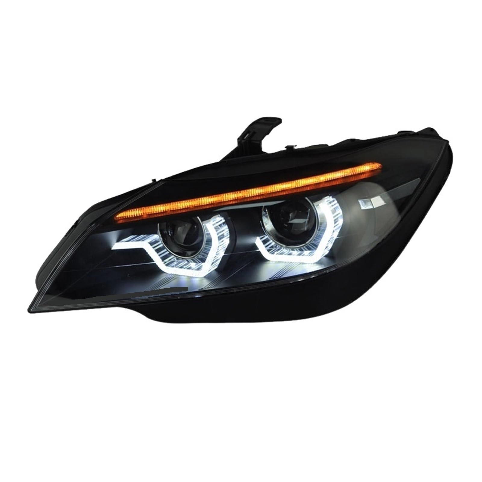 Car Front Lights Headlights Bi-xenon Projector Lens LED DRL Dynamic Turn Signal Lamp Compatible With BMW Z4 E89 2009-2016(Led bulb in low beam)