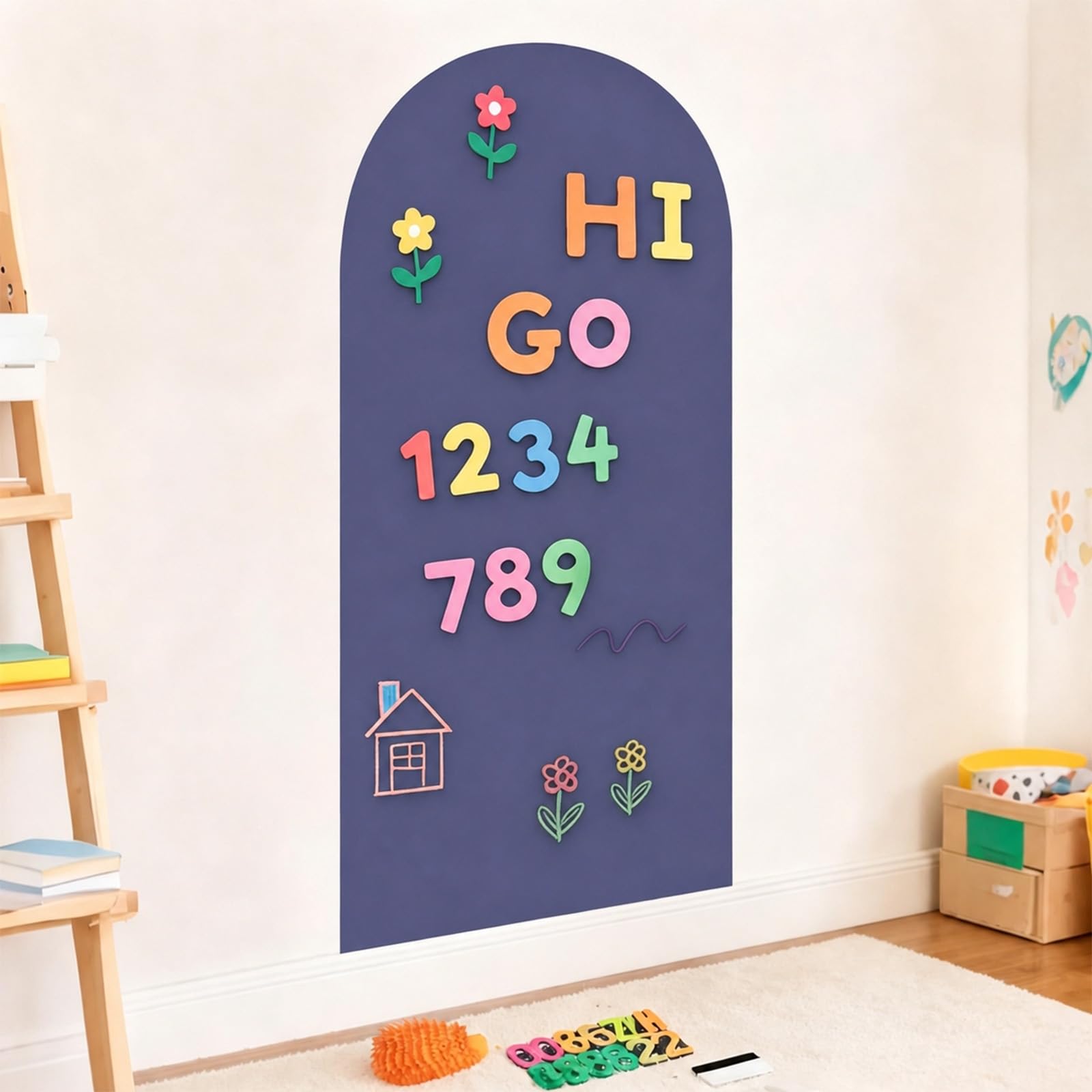 Magnetic Chalkboard Wall Decal – Arch Blackboard Sticker with Magnet