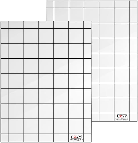 CZYY Juego de 2 alfombrillas de juego acrílicas cuadradas de 1 pulgada, tablero de mapa de batalla de 6 x 8 pulgadas, transparente y duradero, ideal