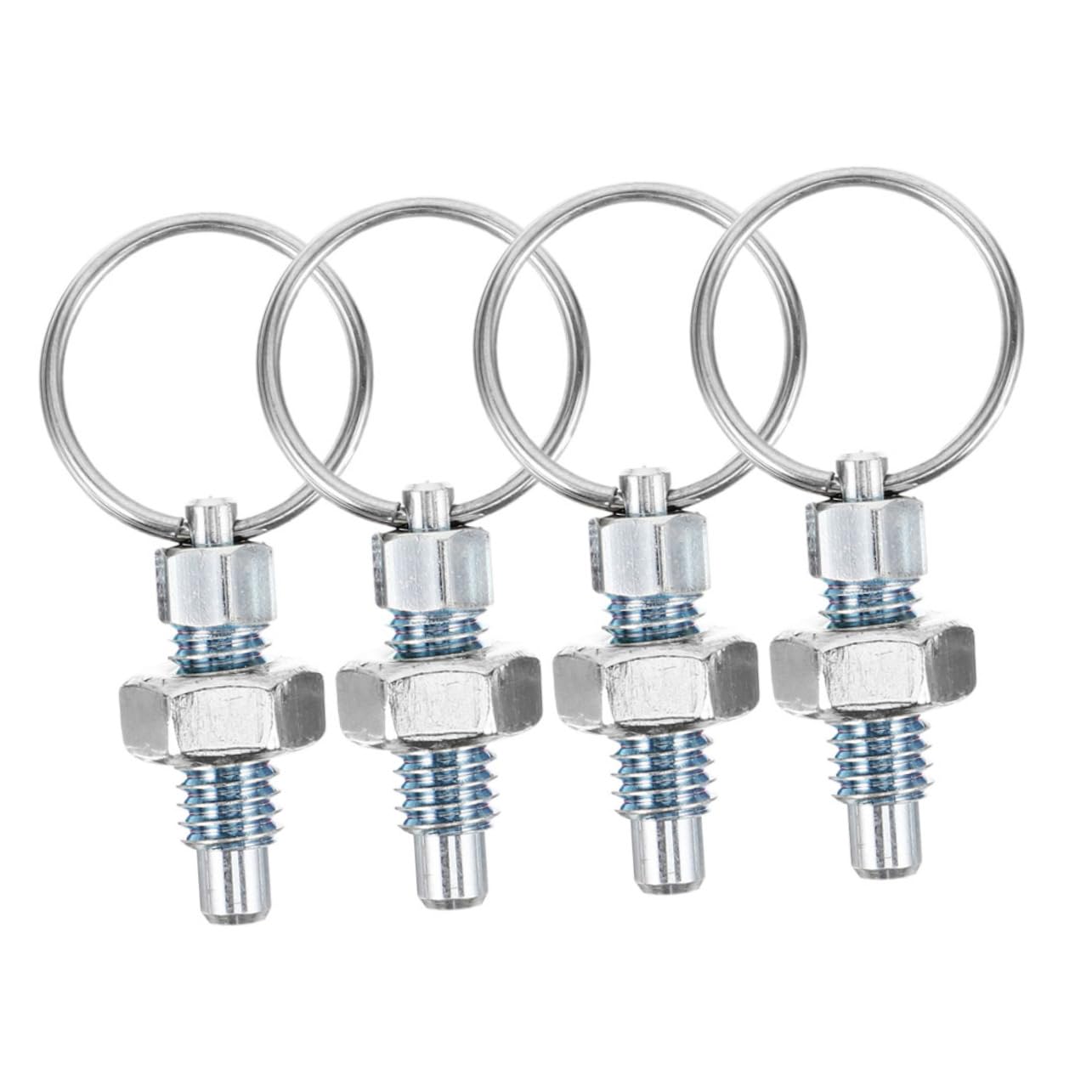 ULTECHNOVO 4pcs Spring Plunger with Pull Precision Indexing Pin for Industrial Equipment and Cabinet Use and Secure Design for Positioning