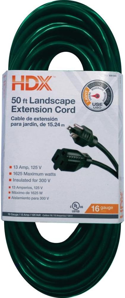 HDX 50 ft. 16/3 Extension Cord 809543 - Used
