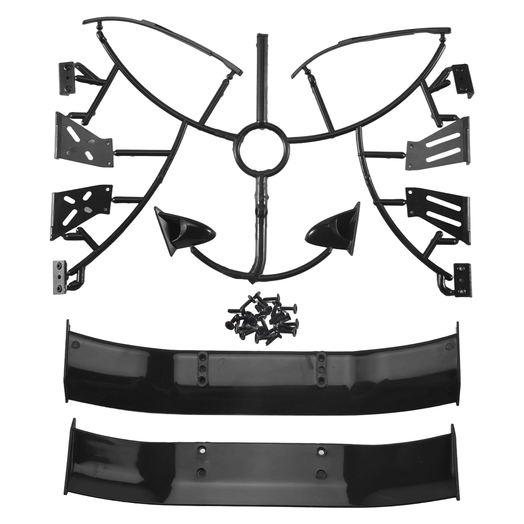 melairo for 1/10 RC Racing Drift Car Rear Drift Road Body Spoiler Wing Universal Parts Accessories
