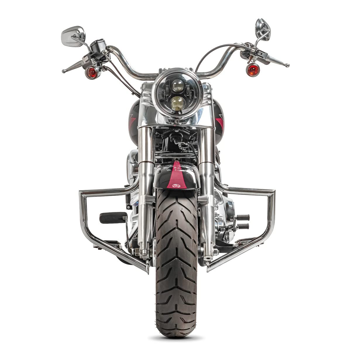 Sturzbügel Kompatibel mit Harley Davidson Heritage Softail Classic 00-17 Craftride ST1 Chrom