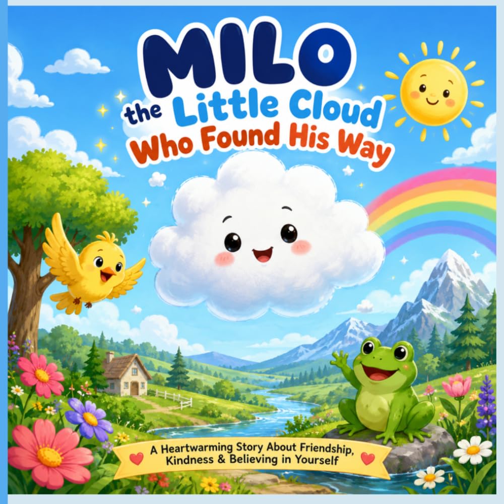 Milo the Little Cloud Who Found His Way: A Heartwarming Story About Friendship, Kindness, Courage, and Believing in Yourself