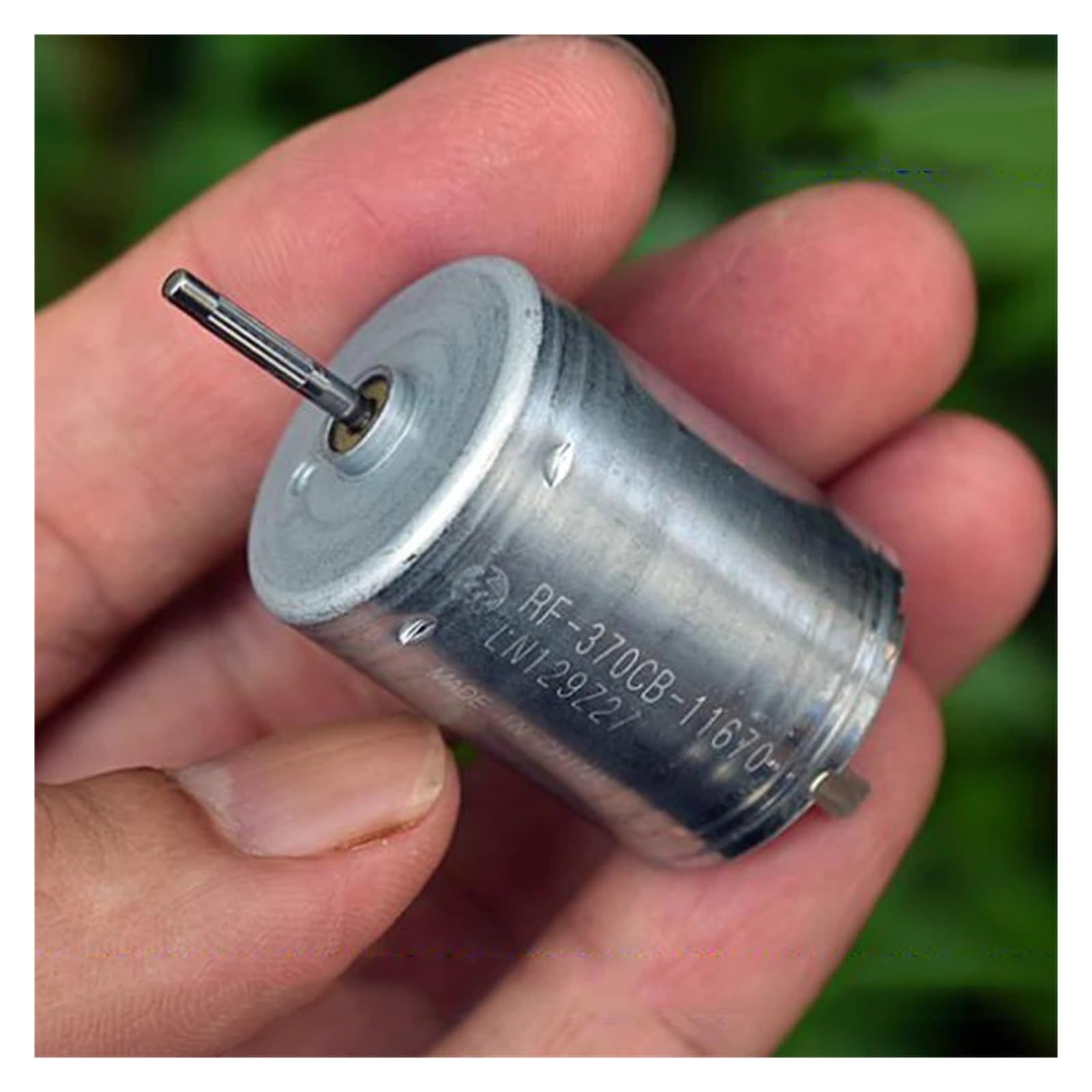 HSMQUBDBX 370 Electronic Starter DC 12V-24V 6000RPM 24mm Metal Brush Splined Shaft for Toy Car Door Window Actuator Engine