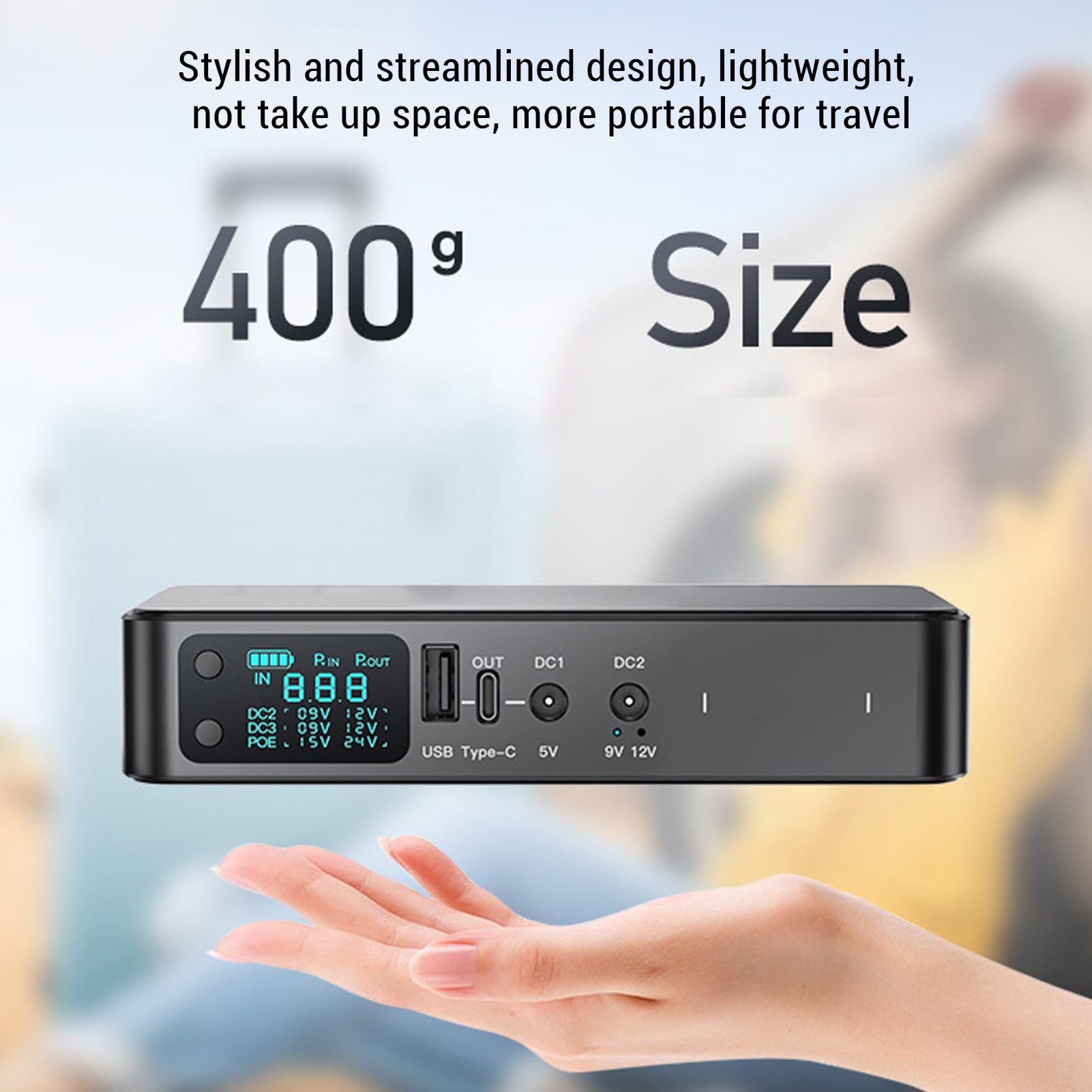 Mini Fuente de Alimentación UPS de 18 000 MAh con BateríA de Respaldo, Salida USB CC de 5 V y 3,6 A, Tipo C, para Enrutador, Módem y Cámara de Seguridad. System de Alimentación