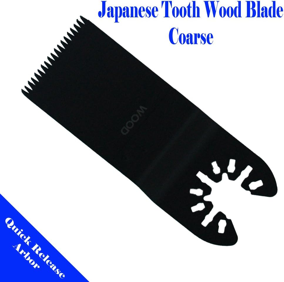 MTP TM 25 Japan/Bi-metal Fine Quick Release Universal Fit Multi Tool Oscillating Saw Blade for Craftsman 20v Bolt-on MM20 Rockwell Universal Fit Porter Cable B & Decker Free Quick Release Fit