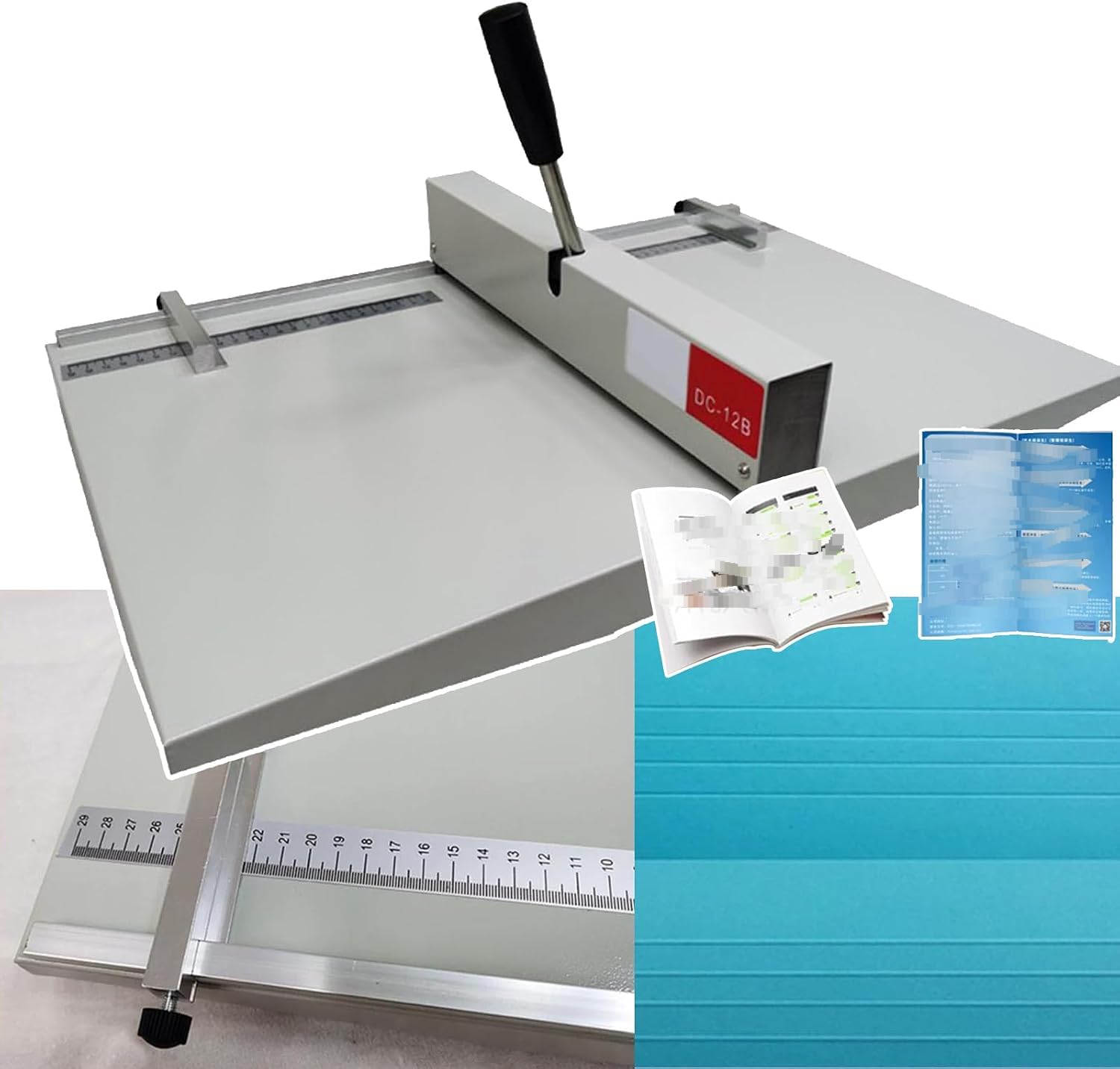 Ręczna zagnieżdaczka papieru i scorer do użytku profesjonalnego, trwałe urządzenie do składania pulpitu z podstawą magnetyczną, pomieści 60-450g rodzajów papieru, idealny do precyzyjnego wykańczania d