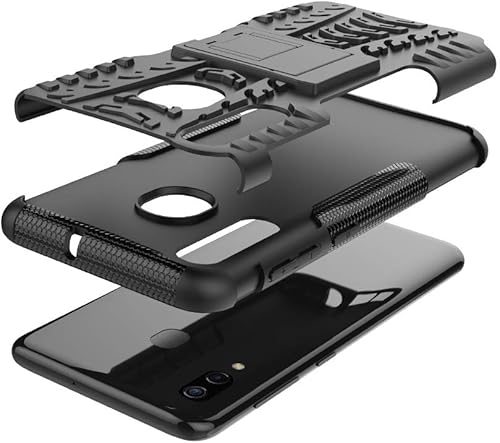 Miniatura 5 de Asuwish Funda de teléfono para Samsung Galaxy A20 A30 con protector de pantalla de vidrio templado y soporte delgado, funda protectora híbrida
