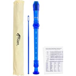 Flauta Saxo Tiger REC7-BL - Flauta dulce soprano en si, color azul