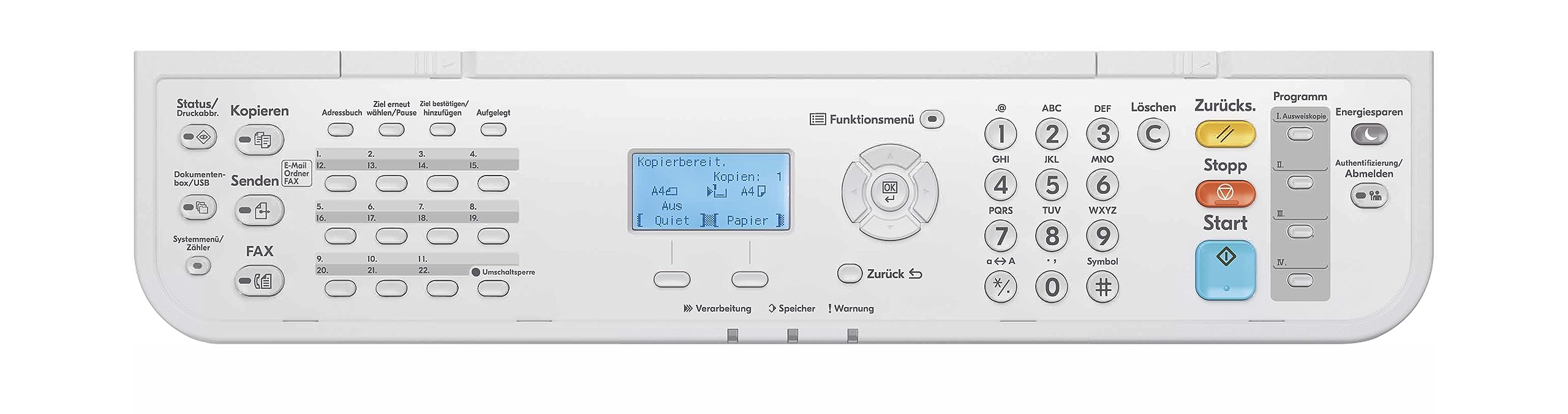 Kyocera Ecosys MA4500fx Imprimante Multifonction Noir et Blanc 45 ppm Scanner Photocopieur Télécopieur Gigabit LAN