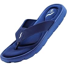 NORTY Mens Comfortable Memory Foam Slip-On Sandals & Thong Flip Flops | Comfortable Footbed, Soft Plush Breathable Strap, Non-skid Sole, Indoor and Outdoor Use, Suitable for Beach and Pool