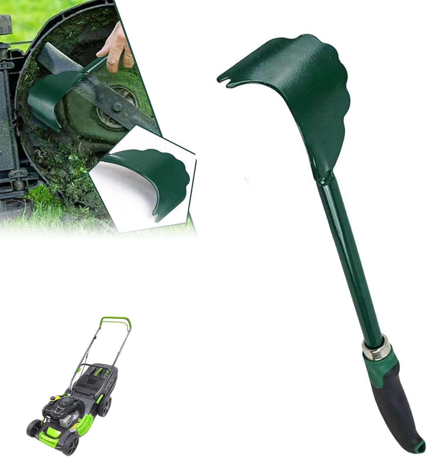 Mower Deck Scraper with Ergonomic Long Handle, Long Handle