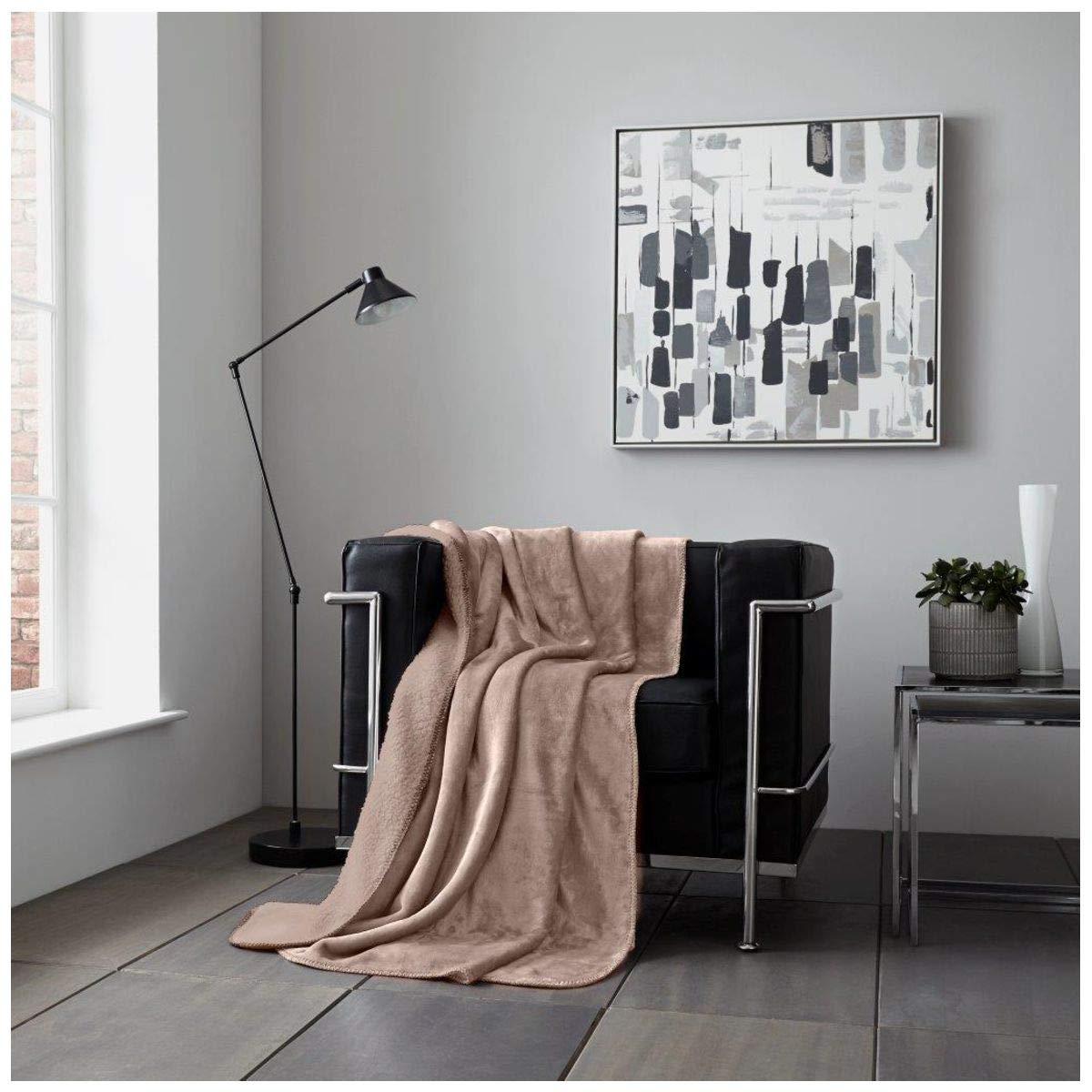 Gc Gaveno Cavailia Mink Gaveno Cavailia Flannel Sherpa Fleece Blankets Super Soft Teddy Throw Fluffy Warm & Cosy Sofa Bed Settee Cover, 200X240 Cm