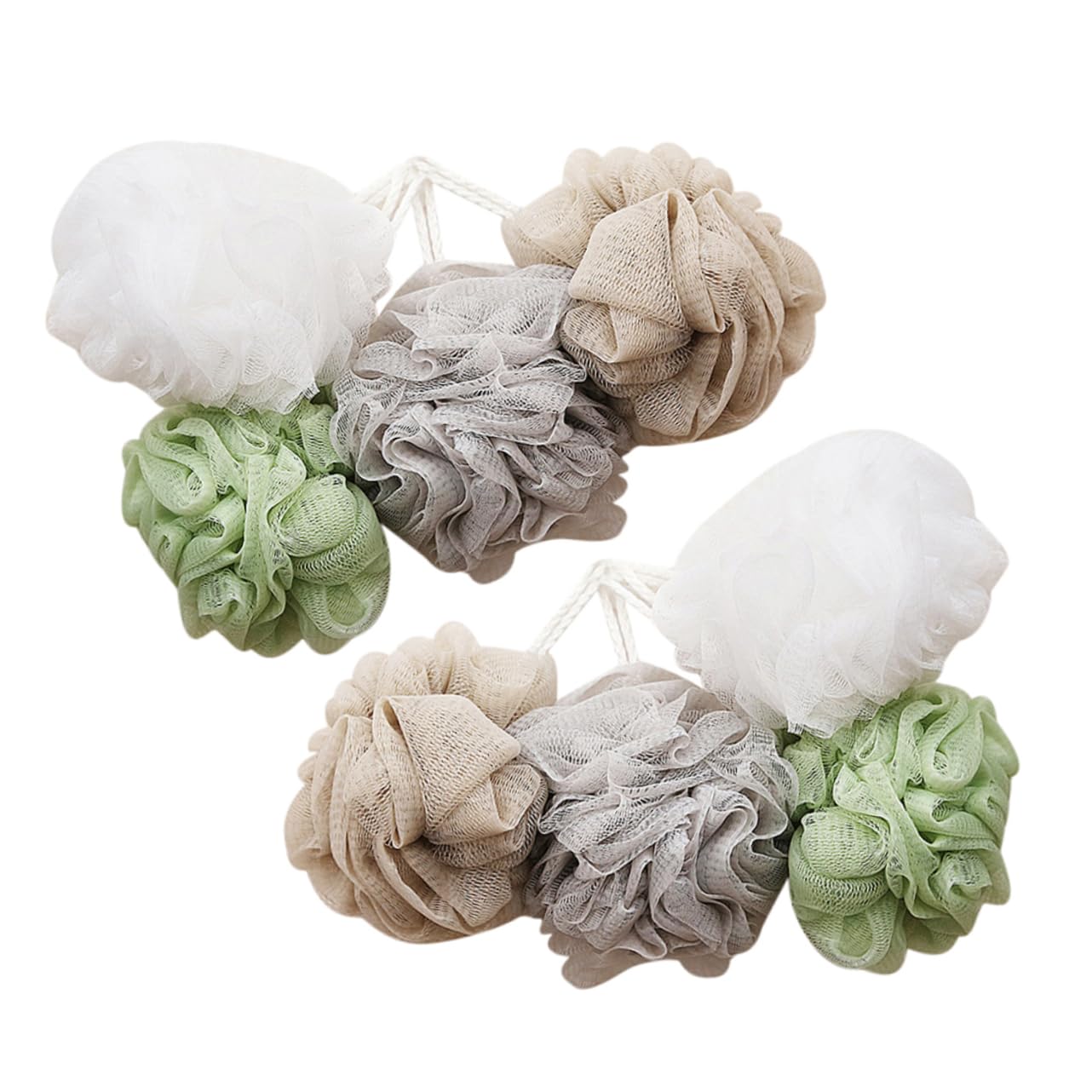 Ipetboom 8 Piezas esponjas de baño para ducha esponjas para limpiar bola de ducha esponja baño esponja de baño accesorios de baño depurador de cuerpo suave Bola de baño tenis