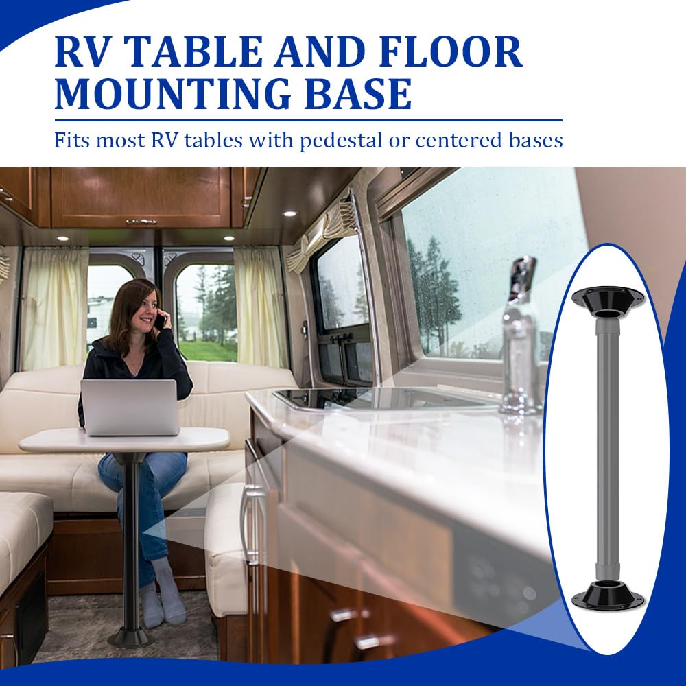 Snapklik.com : TYUJIGINE RV Table Base, 2-Pack Aluminum Pedestal Table ...
