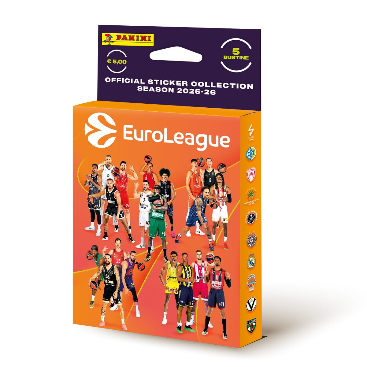 EuroLeague 2025-2026 Sticker Collection Panini - Super Starter Pack [Album + 25 Bustine]