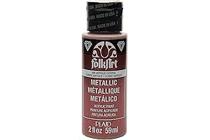 FolkArt Metallic Acrylic Paint in Assorted Colors (2 Ounce) - Antique Copper