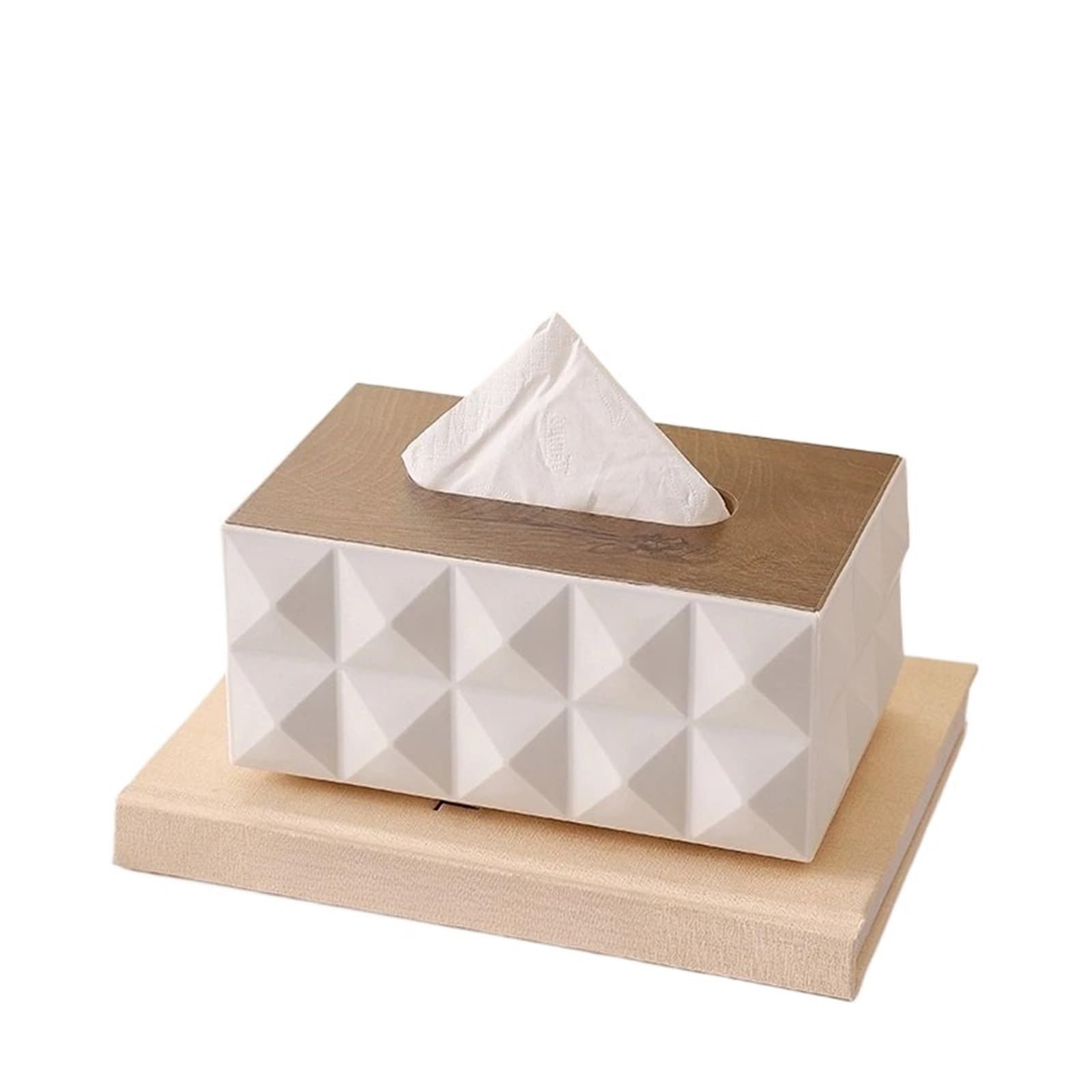 Ropicean 2pcs Elegant Dual-Sided Tissue Box - Stylish Desktop Organizer for Home and Office Use