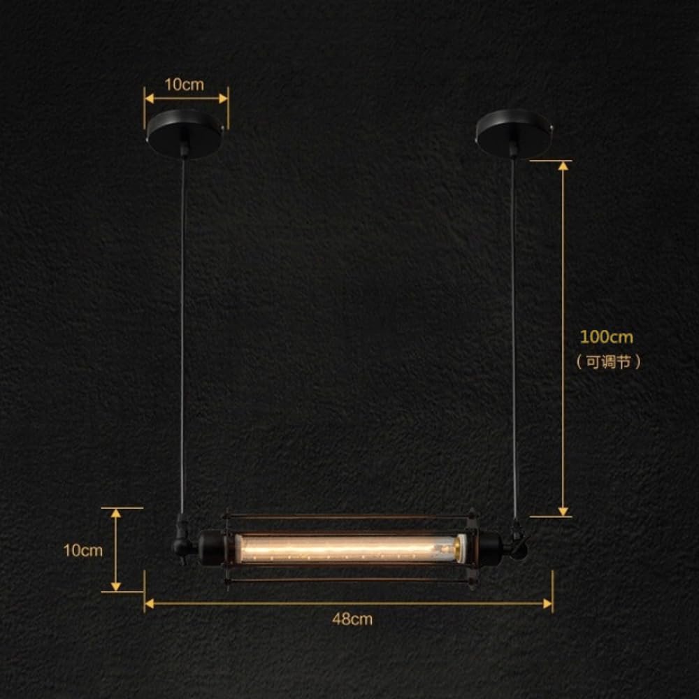 Lámpara colgante Lámpara de arte de hierro americano Lámpara de flauta Linterna de viento industrial simple Tubo retro Restaurante Barra de luz Contador Arte de hierro Quemador Pasillo Valor Escaleras