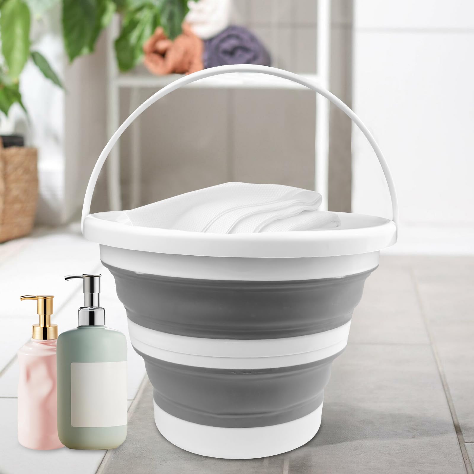 Bassine Pliable Camping Beldray - Bassine Compacte Pour Nettoyage Maison, Voiture Et Camping Seau Pliable 10L