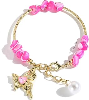 White Adjustable Pearl Bracelets for Women Trendy, Waterproof Starfish Bangle Non Tarnish, Fashion Dainty Statement Beach Bracelet Jewelry, Anniversary Birthday Valentine's Day Gifts.