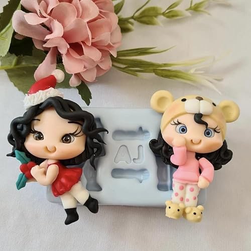 Lindo pequeño cuerpo #8 molde de silicona AJ #48