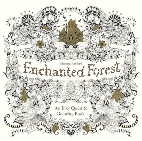 Enchanted Forest: An Inky Quest & Coloring Book 0606371184 Book Cover