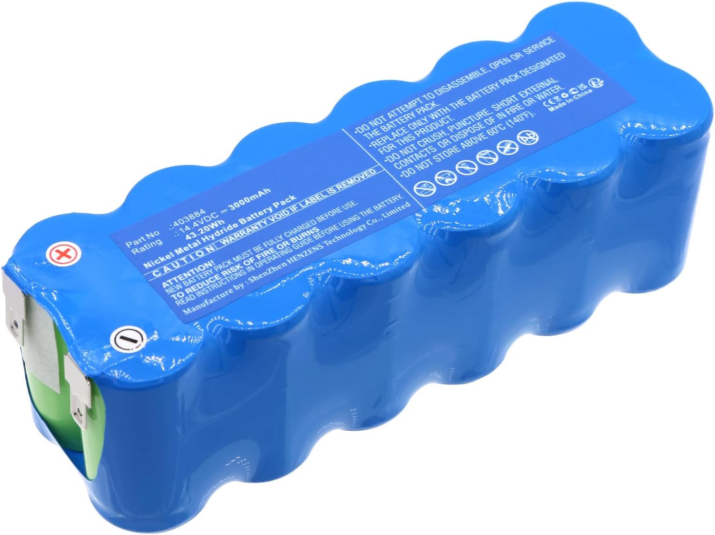 Synergy DigitalVacuum Cleaner Battery, Compatible with Solac AE2510 Vacuum Cleaner, (Ni-MH, 14.4V, 3000mAh) Ultra High Capacity, Replacement for Solac 403884 Battery