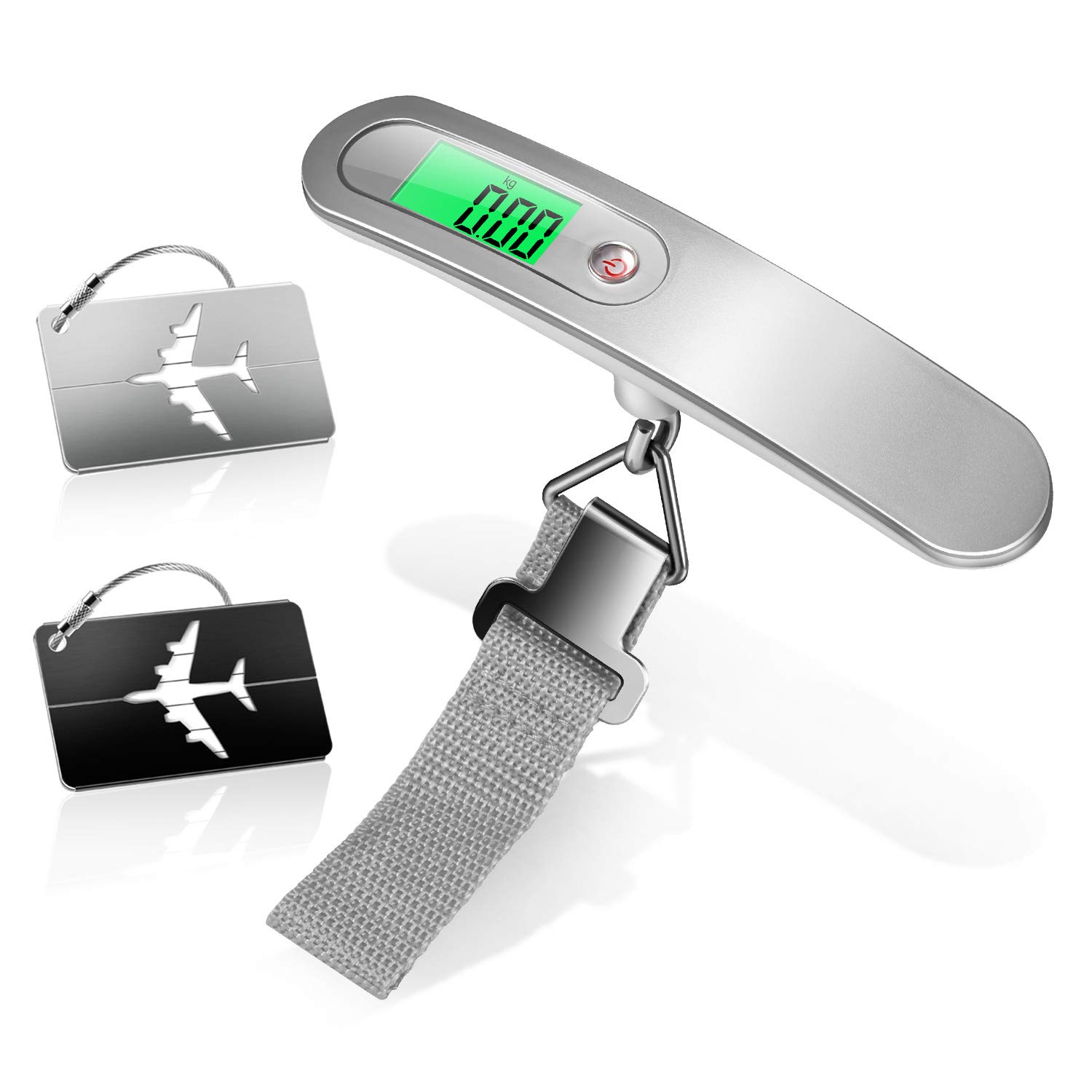 VILLAGEBOOM Digitale Kofferwaage 2er Set - Bis 50kg Mit LCD Display