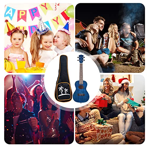 Btuty Ukulélé 23 pouces Placage Soprano Uke 4 cordes Hawaii Guitare Acajou Côté Dos Palissandre Touche avec Sac de… - Les Beatles, Paul McCartney, John Lennon, RIngo Starr, George Harrison Btuty Ukulélé 23 pouces Placage Soprano Uke 4 cordes Hawaii Guitare Acajou Côté Dos Palissandre Touche avec Sac de… – Image 5