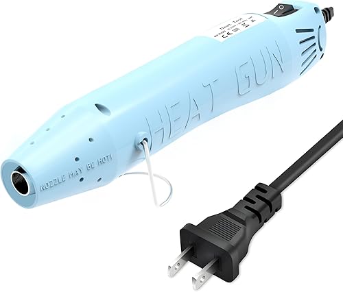 Pistola de calor para manualidades, mini pistola de aire caliente para resina epoxi, envoltura retráctil, relieve, electrónica, envoltura de vinilo,