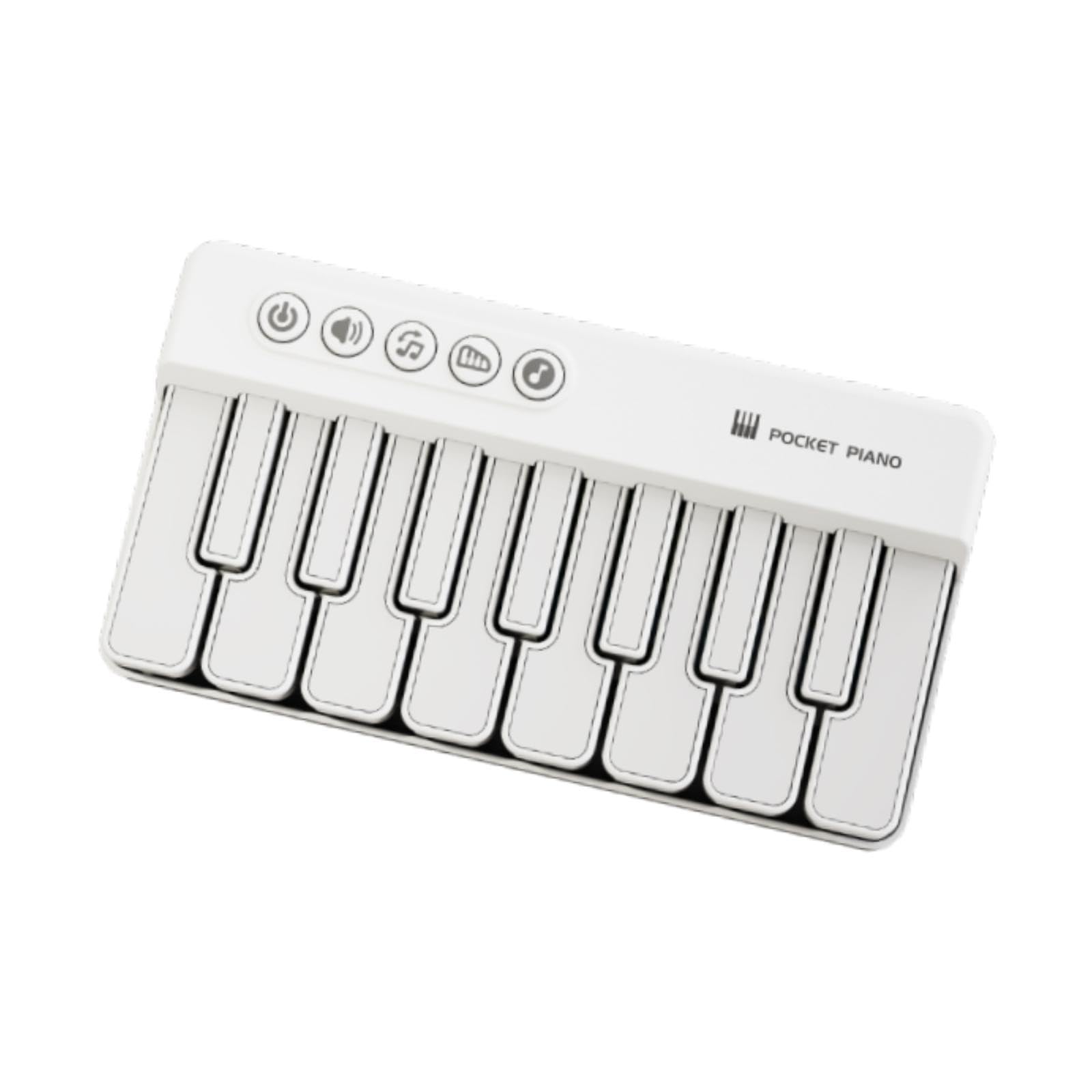 The Style Sutra Light Pocket Piano Musical Pocket Piano Toy for Thanksgiving Valentine's Day White|1x Electronic Keyboard| Music & Art-image-29