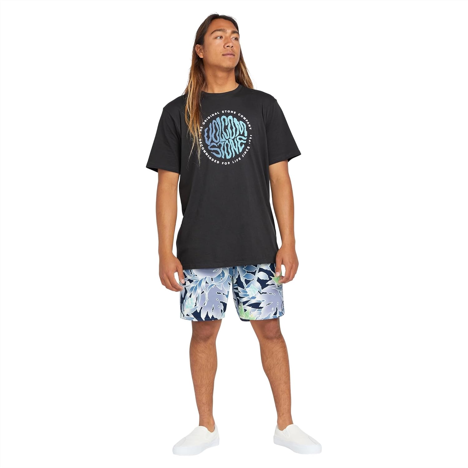Volcom Men's Standard 17-inch Elastic Waist Surf Swim Trunks