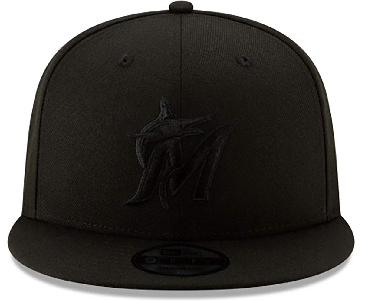 Nuovo Era Miami Marlins 2019 Blackout 9FIFTY Snapback Nero Cappello