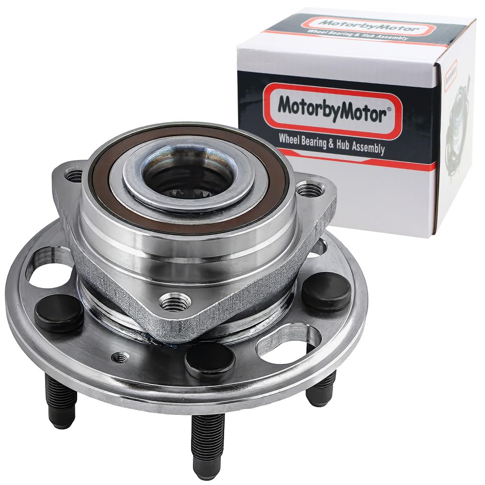 MotorbyMotor 513288 Front Rear Wheel Bearing and Hub Assembly with 5 Lugs for Chevrolet Malibu Limited Impala, Cadillac XTS, Buick Lacrosse Regal, SAAB 9-5 (w/ABS Magnetic Ring; All Models)