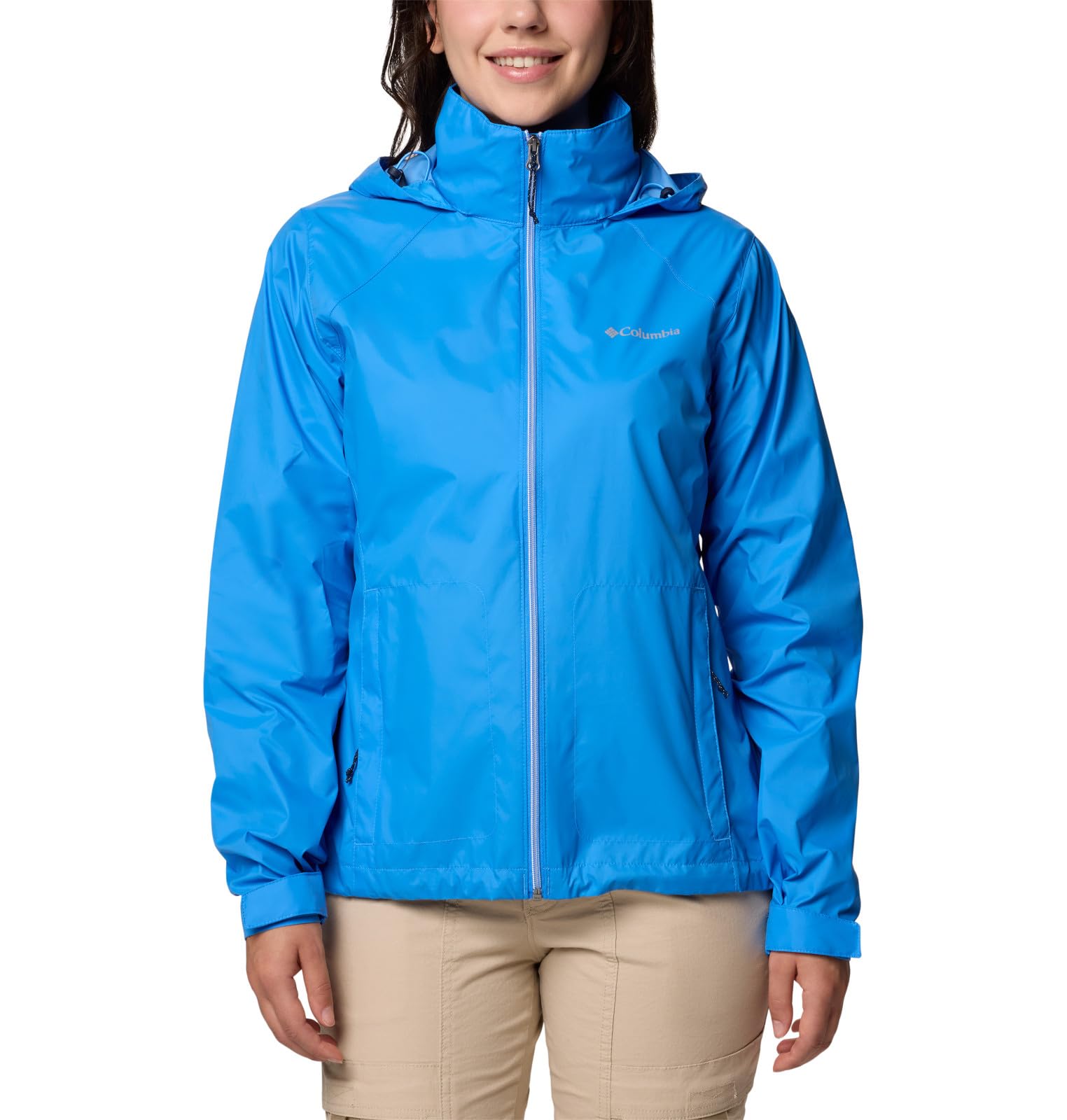Columbia Damen Switchback 4 Jacket wasserdichte Regenjacke, Harbor Blue, XL