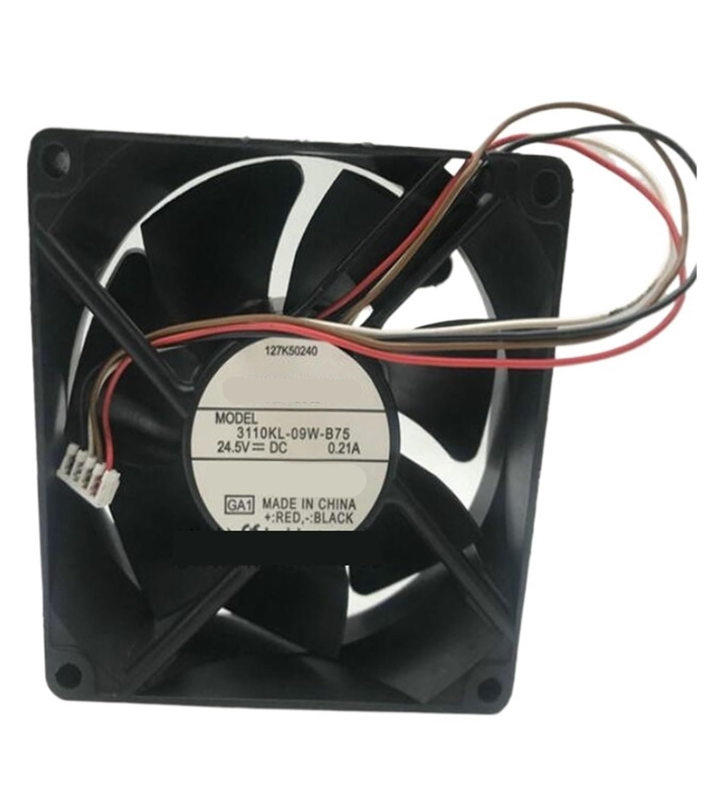YMUGUEGH 3110KL-09W-B75 DC24.5V 0.21A 8CM 8025 four-wire inverter fan