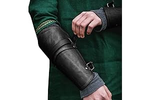 Faux Leather Renaissance Leather Gauntlets Cuff Medieval Warrior Vambrace Vintage Cosplay Bracelet Wristband Arm Cuff