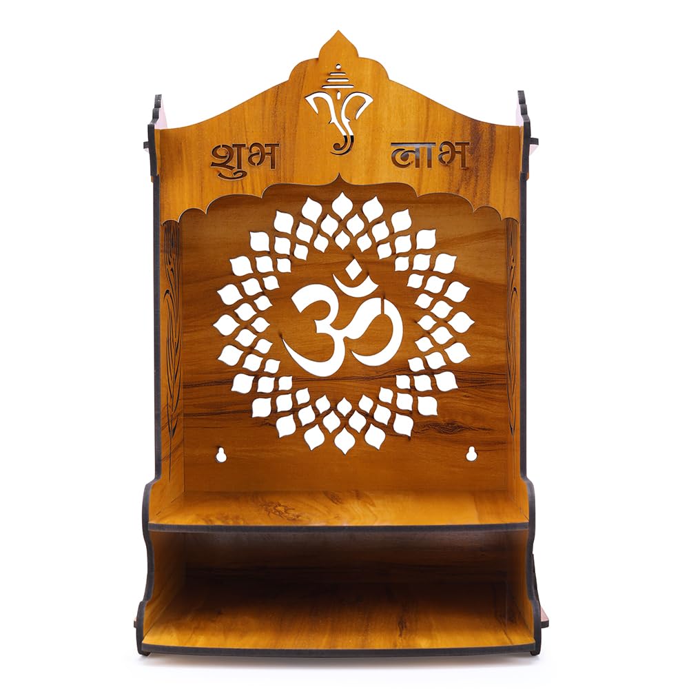 Sehaz Artworks OM Puja Mandir for Home Big Size | Pooja Mandir - 42 x 23 CM 3
